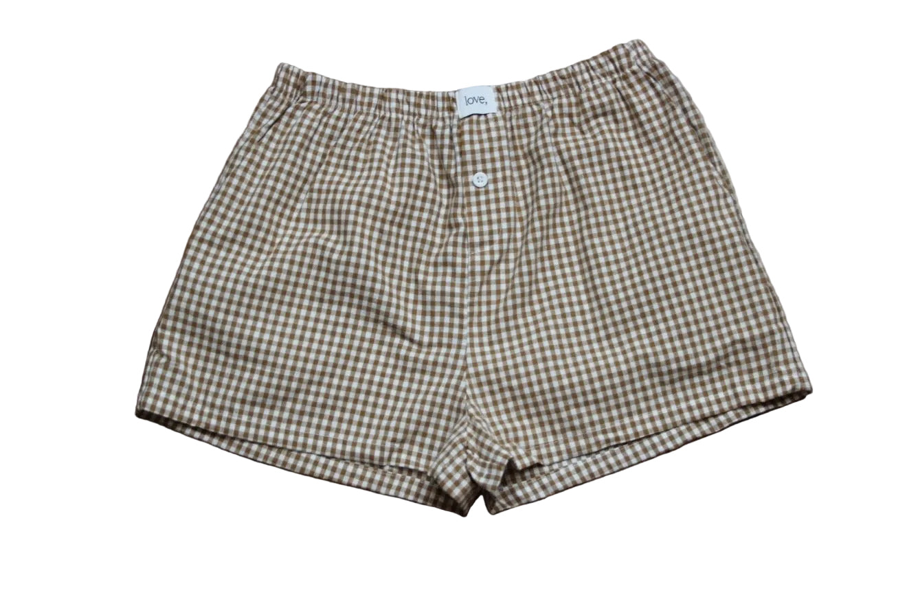 Boundless Boxer Shorts - Chestnut Gingham