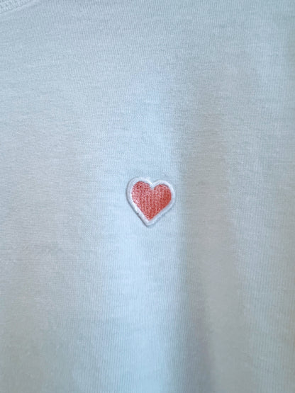 Heart Patch Tee White