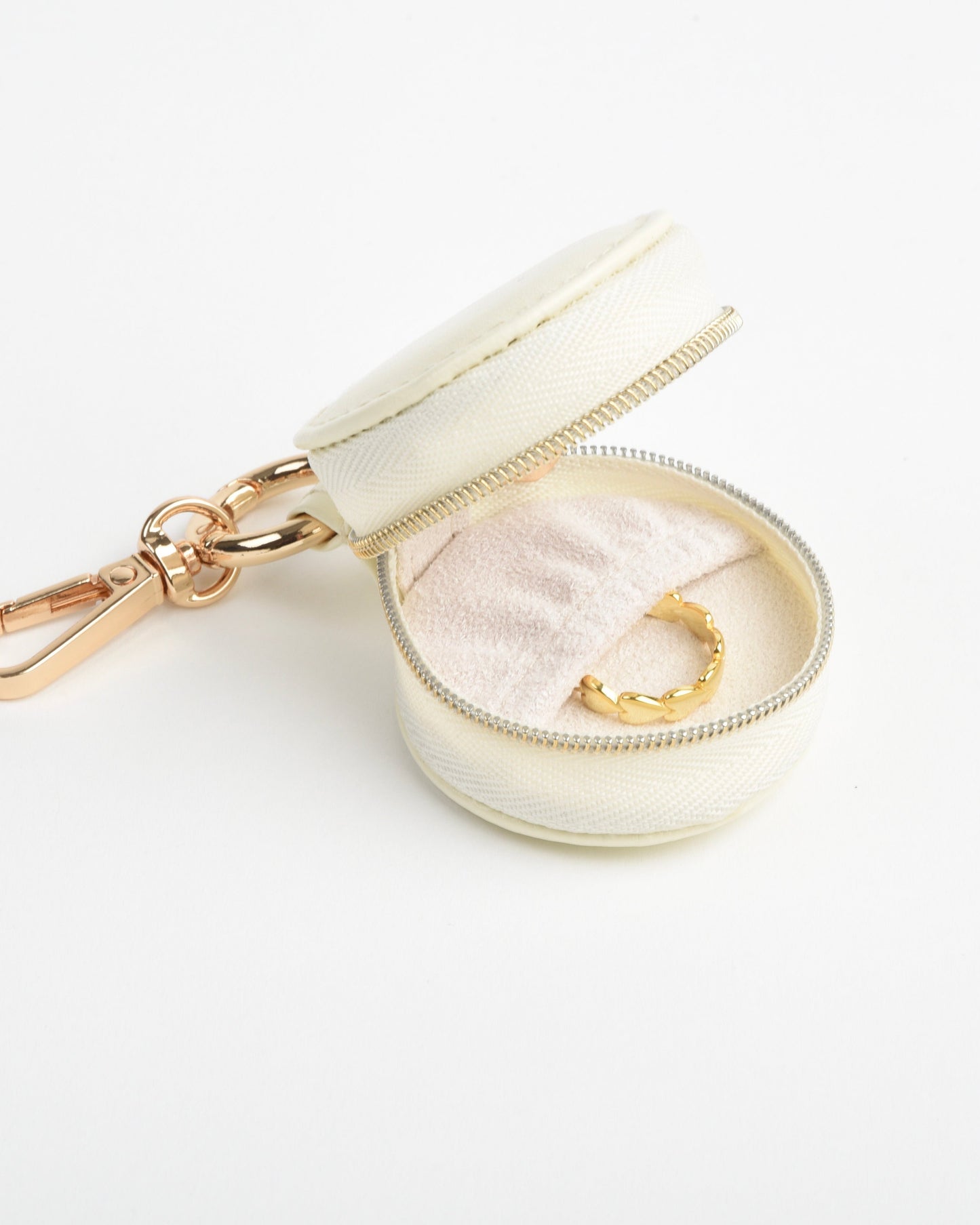 Petite Jewelry Travel Case - White