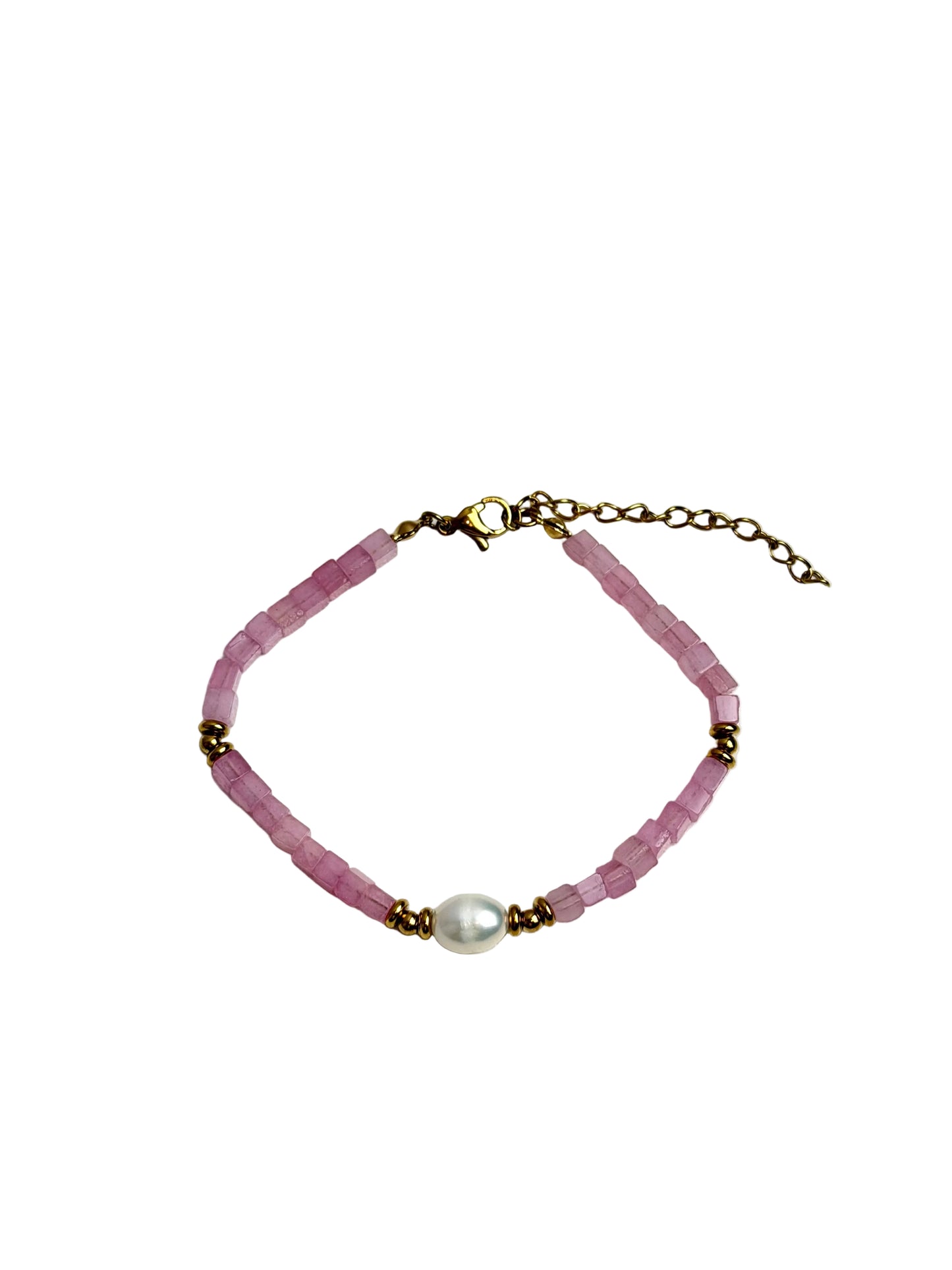 Freshwater Pearl and Stone Bracelet
