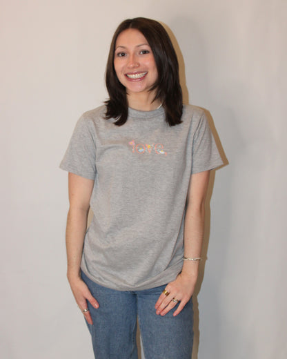 love, Floral Logo T-shirt