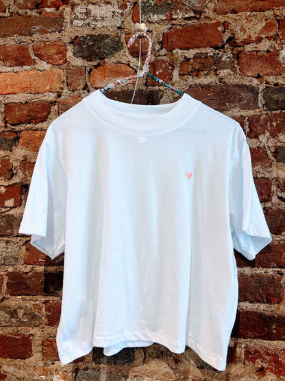 Heart Patch Tee White