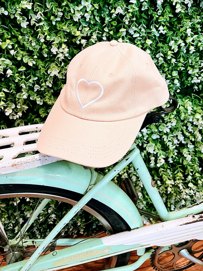 Heart Dad Hat - Khaki