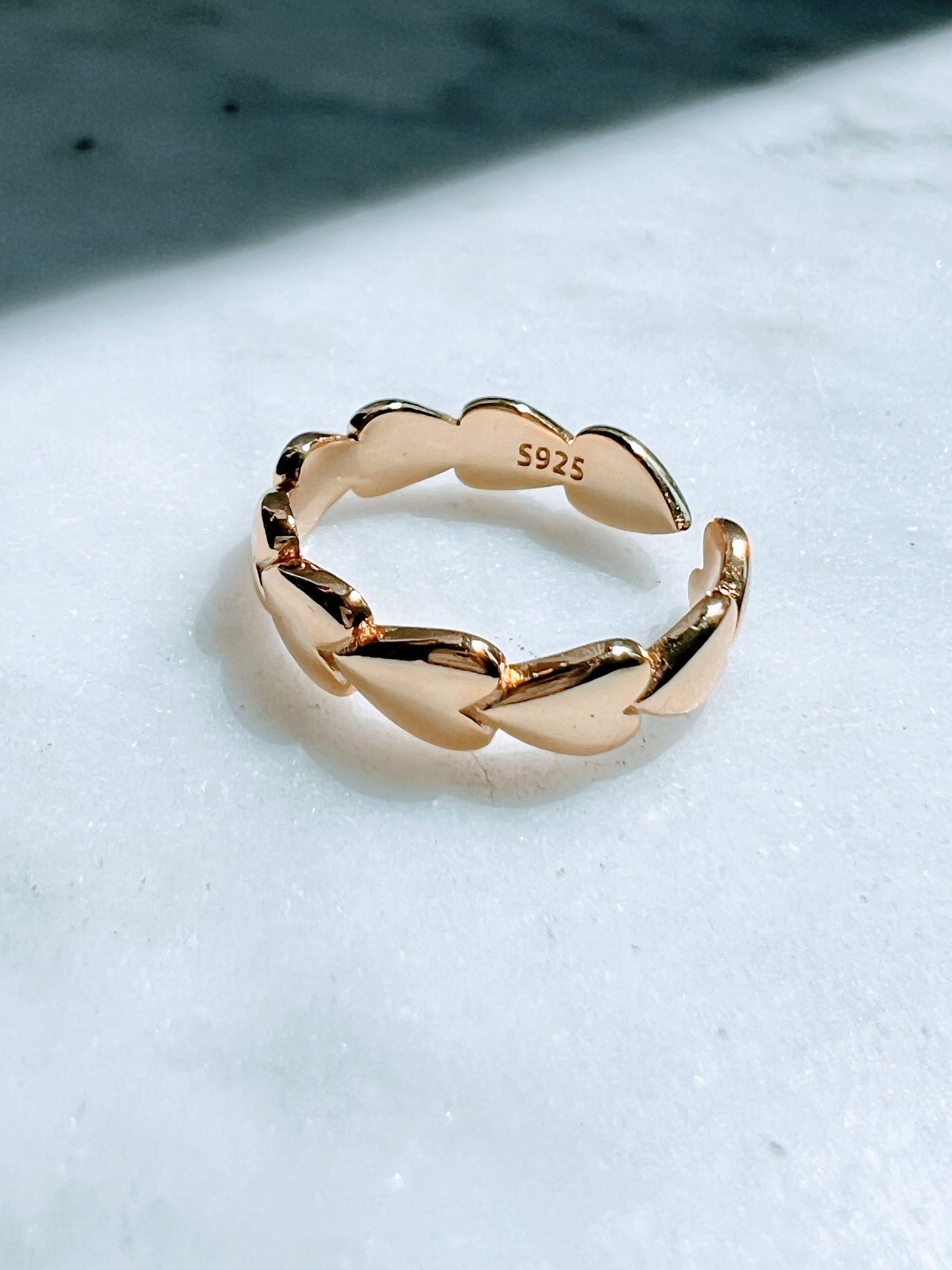 Bubble Heart Ring - Gold