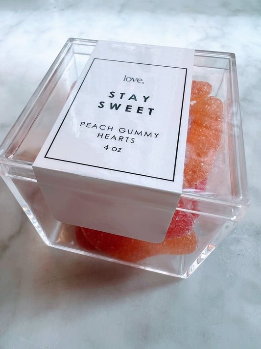 Peach Heart Gummy Candy