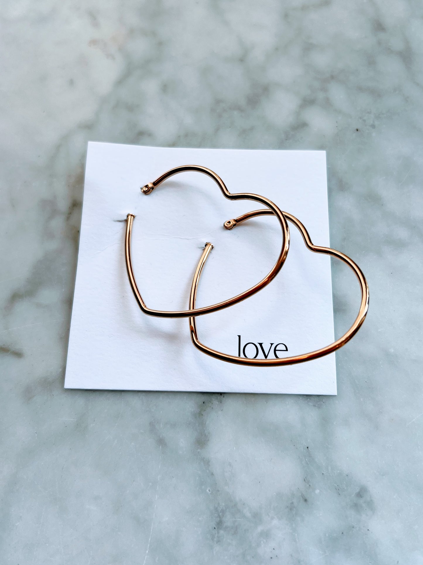 Heart Hoops - Gold