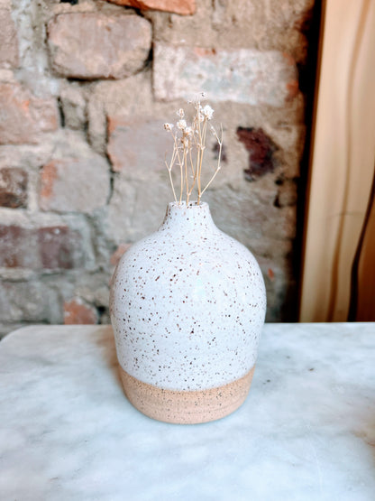 Bud Vase - White Glaze