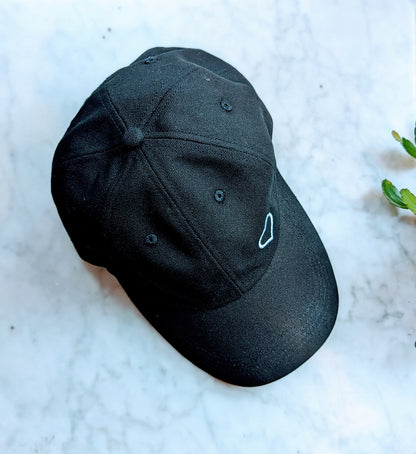 Small Heart Dad Hat - Black
