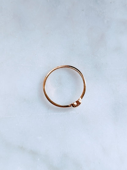 Bebe Heart Ring - Gold