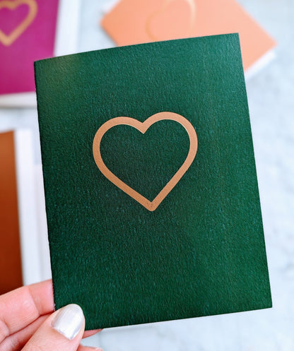 Heart Card - Jade