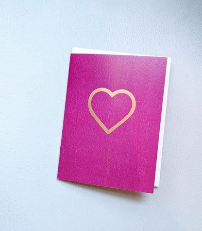 Heart Card - Berry