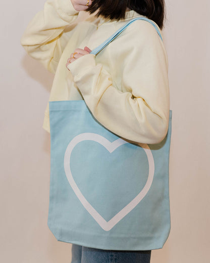 Big Heart Tote - Sky
