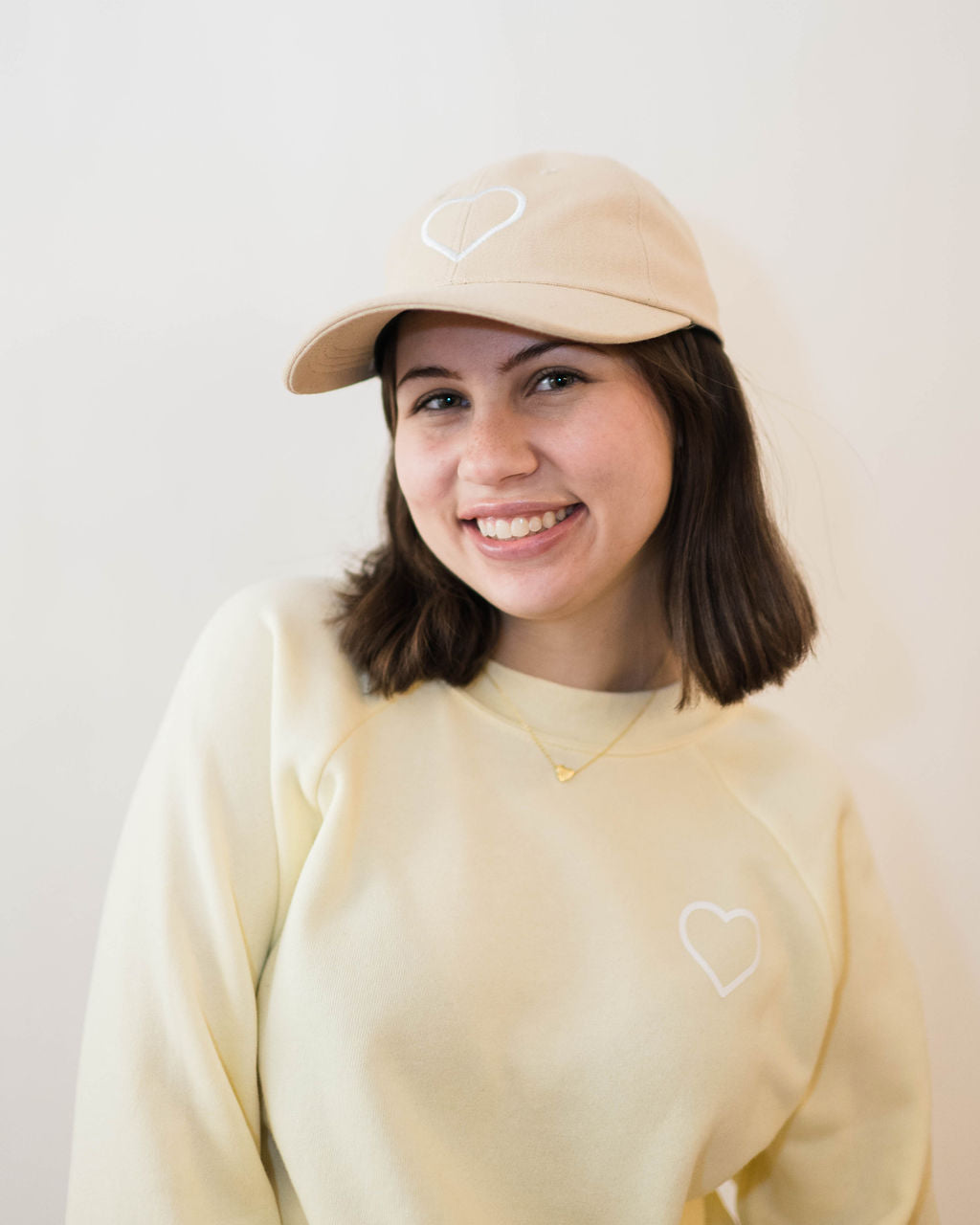 Heart Dad Hat - Khaki