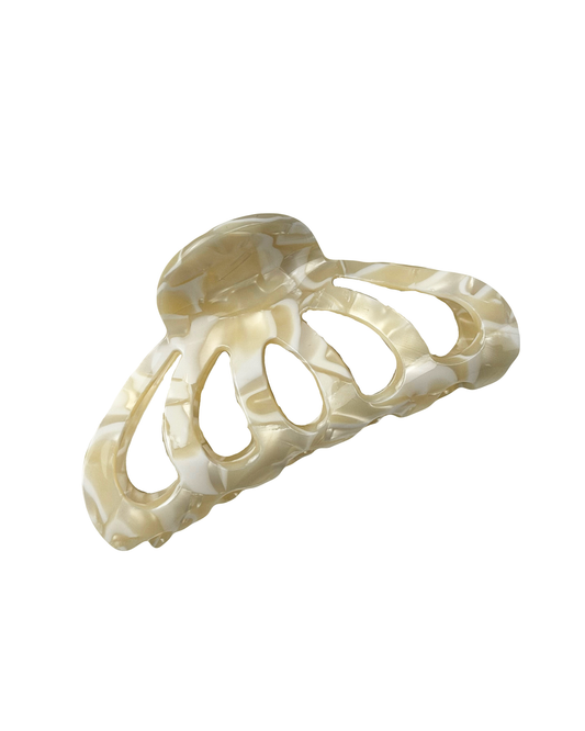cream claw clip