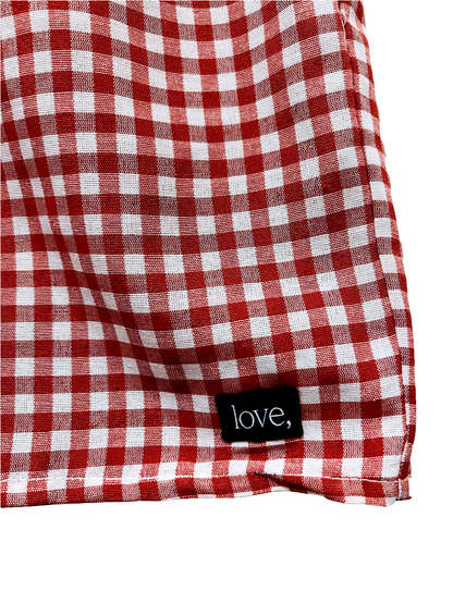 Carefree Red Gingham Boxer