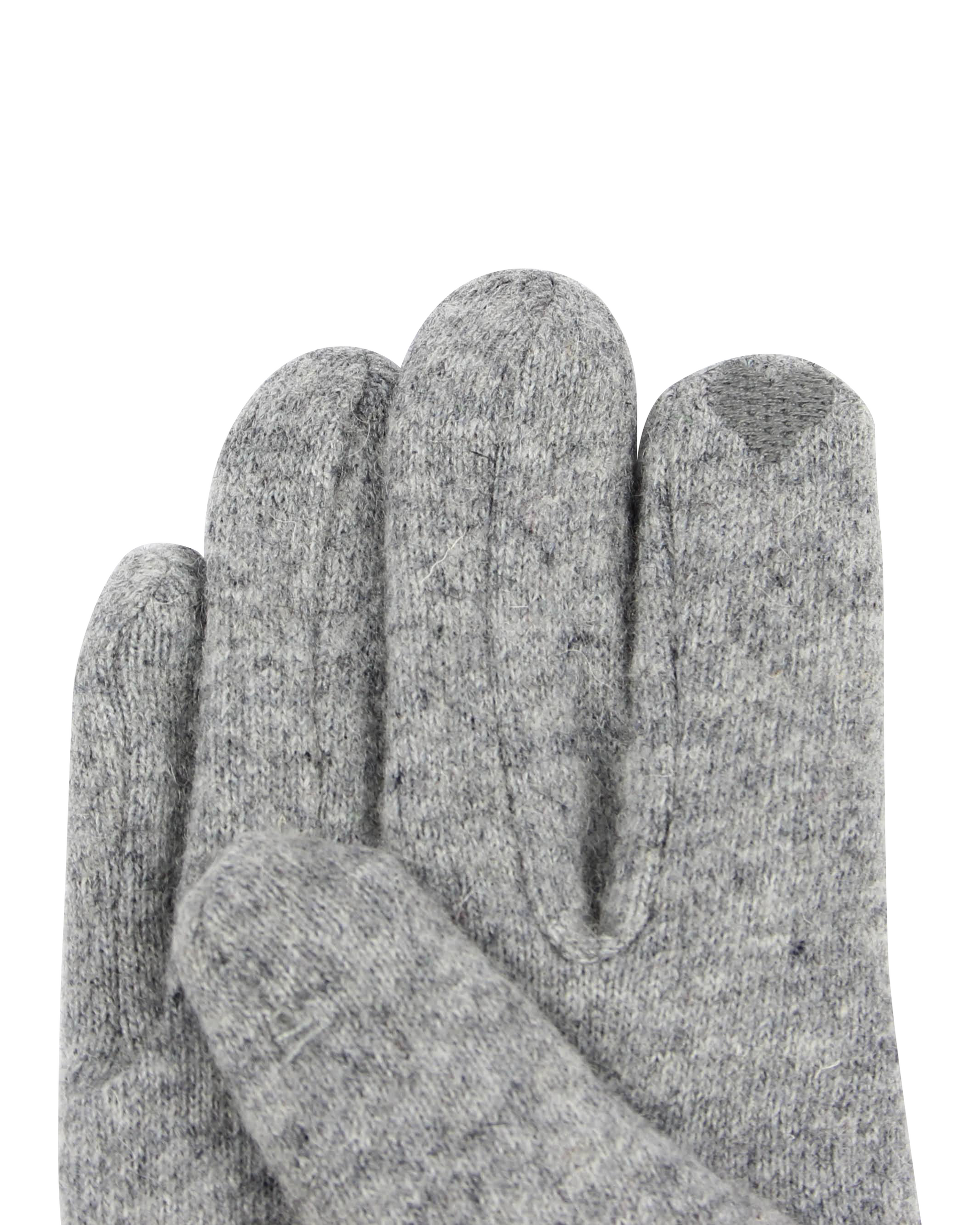 Gray gloves on a white background