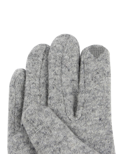 Gray gloves on a white background