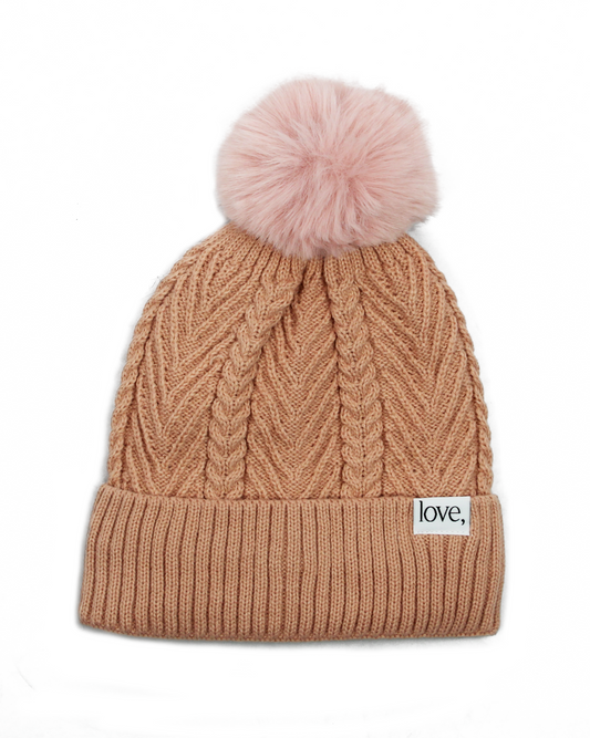 pink hat on a white background