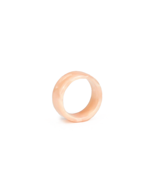 Pink ring on a white background