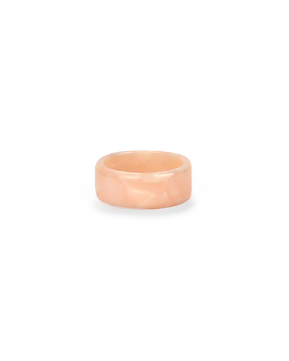 Pink ring on a white background
