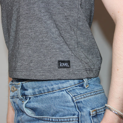 Drift Muscle Tee - Charcoal Heather