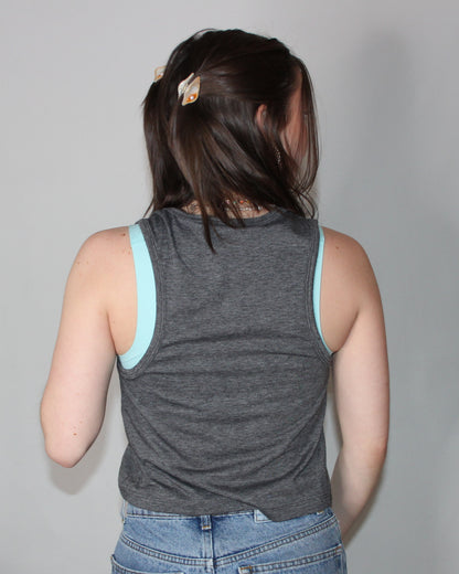 Drift Muscle Tee - Charcoal Heather