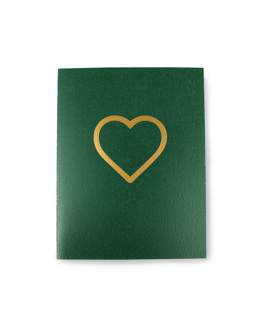 Heart Card - Jade