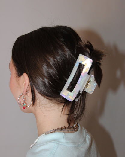 Iridescent Pearl Claw Clip