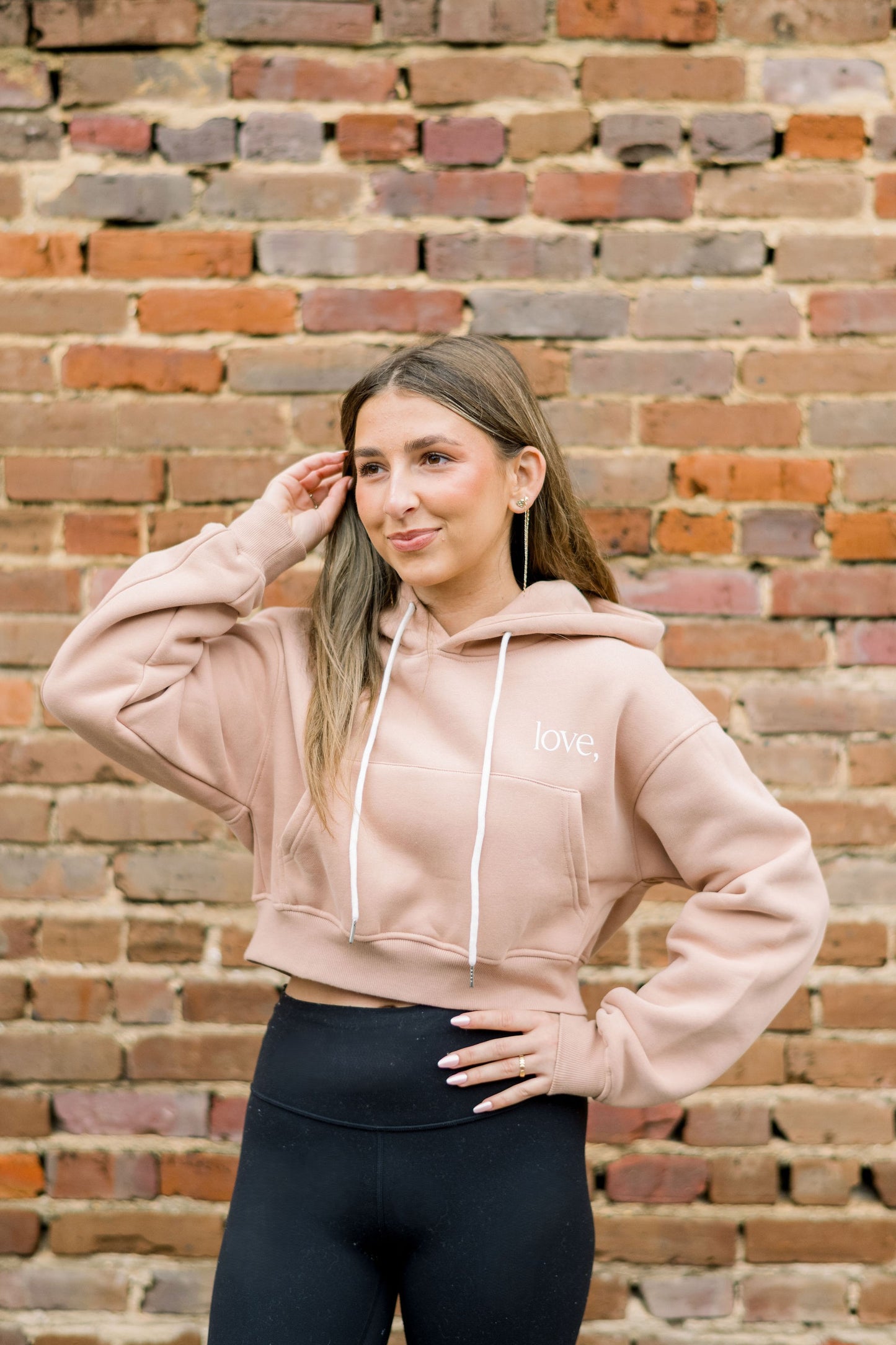 Spirit Heavy Weight Hoodie - Pink Khaki