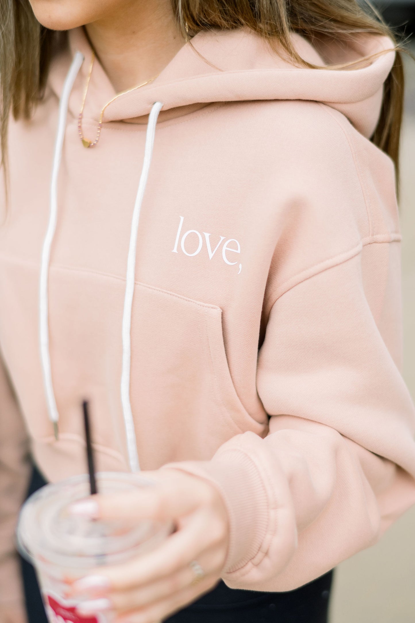 Spirit Heavy Weight Hoodie - Pink Khaki