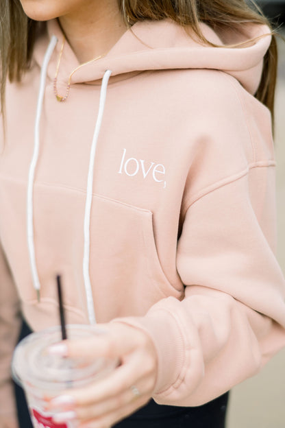 Spirit Heavy Weight Hoodie - Pink Khaki