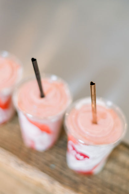 Metal Heart Straw Set