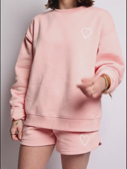 Classic Heavy Weight Crew Sweat - Blush