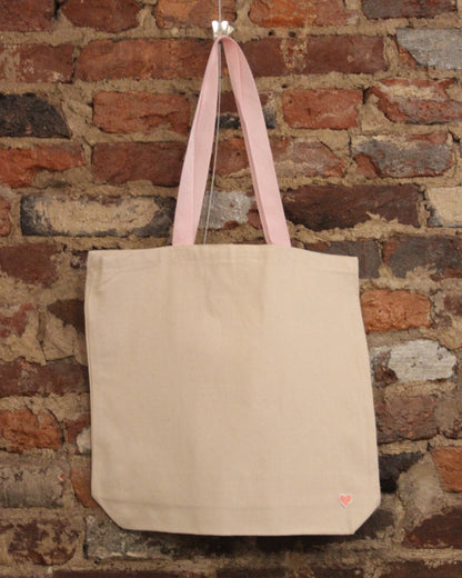Easy Tote - Natural - Pink Bud