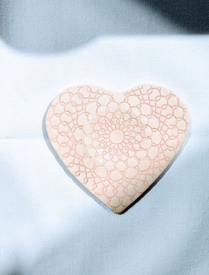 Lace Heart Incense Dish
